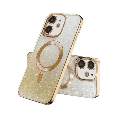Maska za mobilni telefon Iphone 16, Glitter, Zlatna boja