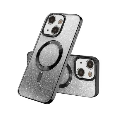 Maska za mobilni telefon Iphone 16 Pro, Glitter, Crna