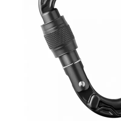 Edelrid Karabiner HMS Bullet Screw, Crni