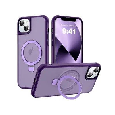 Maska za mobilni telefon iPhone 15 Pro Max, Magsafe Ring, Ljubičasta