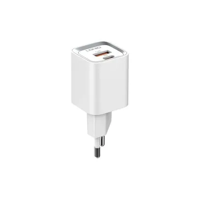 Ldino Kućni punjač A2318C PD, Bijeli + USB-C na Lightning kabl, QC 3.0, 20W, Bijeli