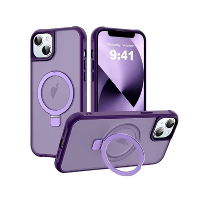 Maska za mobilni telefon iPhone 15, MagSafe Ring, Ljubičasta