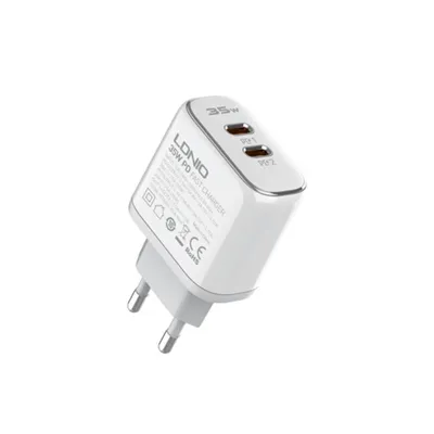 Ldino Kućni punjač A2528C, 35W, PD, Bijela + USB-C na Lightning kabl, Bijeli