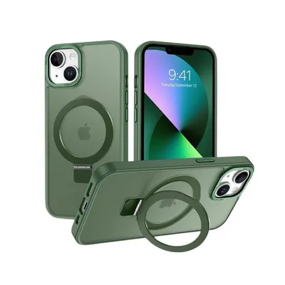 Maska za mobilni telefon Samsung S25, MagSafe Ring, Zelena