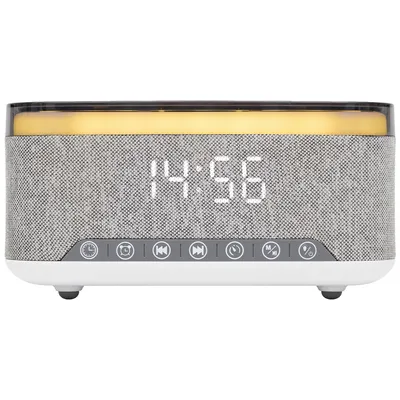 Home Sat sa alarmom, FM, 2 x 5 w Bluetooth, Qi punjenje, Led zaslon, LTCR06