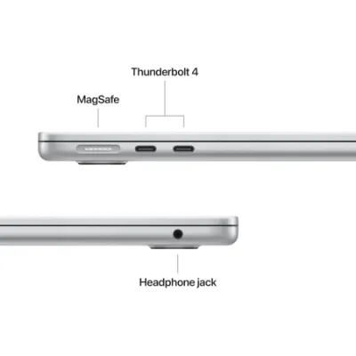 Apple Laptop MacBook Air 2025, MW0X3LL/A, Sivi