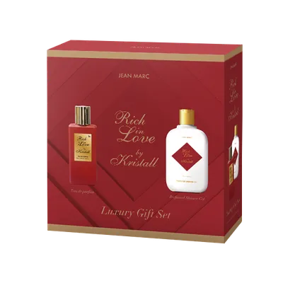 Jean Marc Ženski poklon set Rich in Love,  Parfem, 100ml + Gel za tuširanje, 250ml