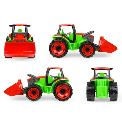 Lena GIGA Traktor sa kašikom i prikolicom, Zeleni