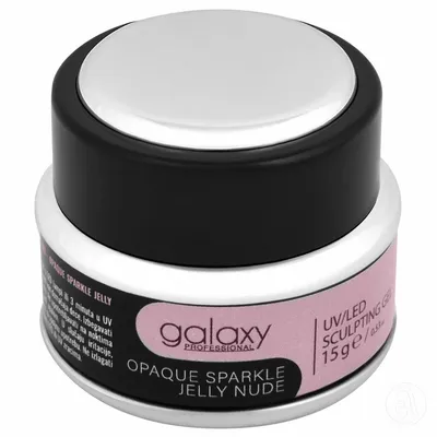 Galaxy UV/LED Opaque Sparkle Jelly Nude Gradivni Kamuflažni Gel ,15g