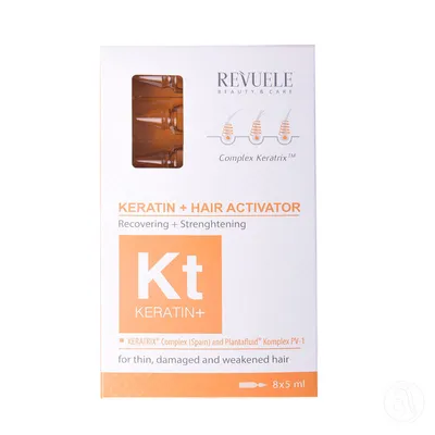 Reveule Set  Ampula Za Rekonstrukciju Kose Keratin, 8x5ml