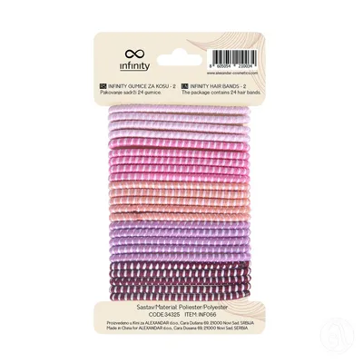 Infinity Gumica Za Kosu INF048, Roze