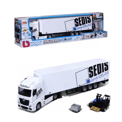 BBurago Igračka Tegljač s prikolicom MB Actros , 1:43
