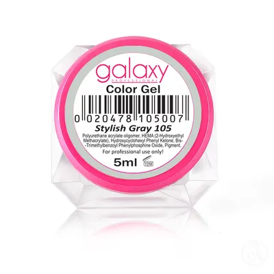 Galaxy Professional UV/LED Kolor gel za nokte 105 Stylish Gray, 5 ml
