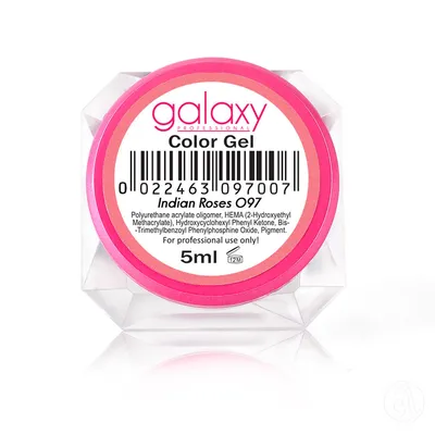 Galaxy Professional UV/LED Kolor gel za nokte 097 Indian Roses, 5 ml