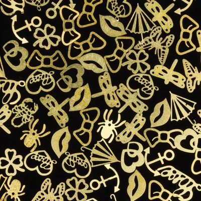 Perfect Nails Gold Ultra Thin Metalni Ukrasi Za Nokte JS001-2