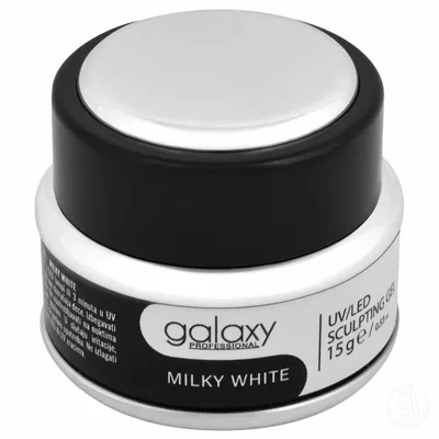 Galaxy  Gradivni Gel UV/LED Milky White Jelly , 15g