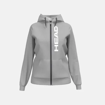 Head Ženska Dukserica Club Original Hoodie FZ Women, Tamnosiva