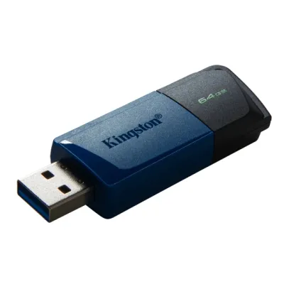 Kingston Flash memorija DataTraveler Exodia M, 64GB, USB 3.2, Crna