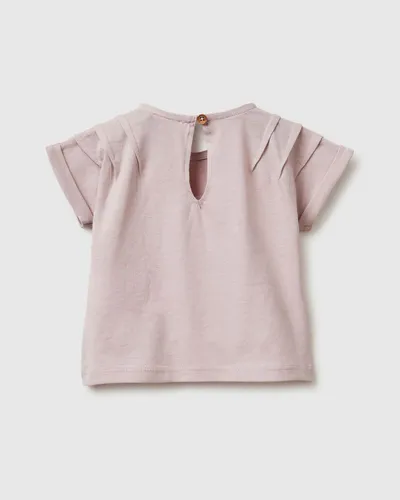 Benetton Majica za bebe 3I1XA1075W-0C3-82, Prljavo roze