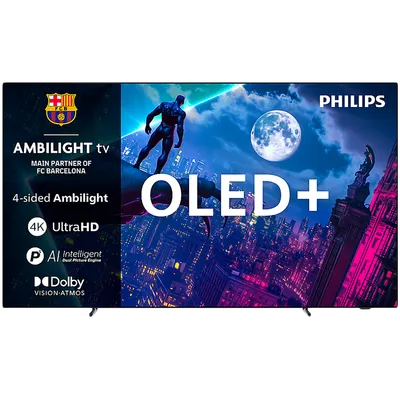 Philips Televizor 65OLED950/12, 65", OLED+, 4K, Google TV, Ambilight, Dolby Vision, Dolby Atmos, 144Hz