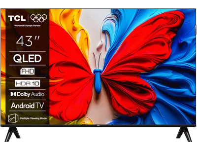 TCL Televizor 43S5K, 43", QLED, FHD, Google TV, HDR10