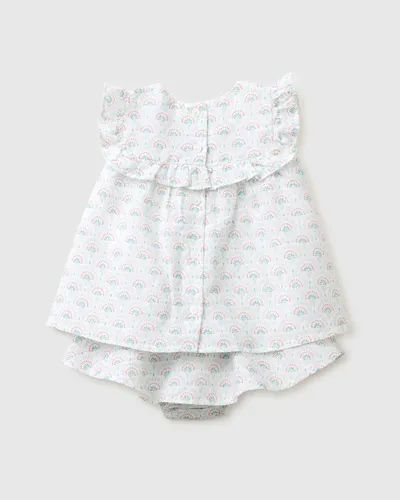 Benetton Komplet za bebe 4NVDAK001W-68A-74, Plavi