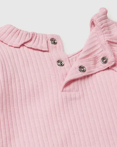 Benetton Bodi za bebe 3F1EAB00VW-25F-82, Roze