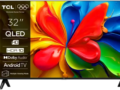 TCL Televizor 32S4K, 32", QLED, 4K, HD, Google TV, HDR