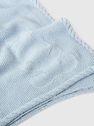 Benetton Pletena deka za bebe 6UHXA800SW-33W-OS, Svijetloplava