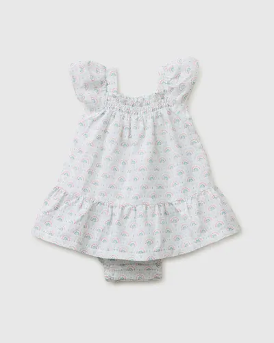 Benetton Cvjetna haljina za bebe 4QBQAV00WW-68A-68, Plava