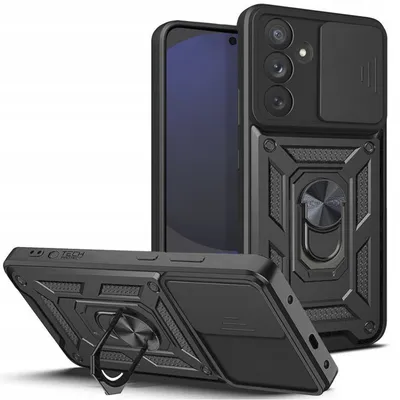 Tech-Protect Maska za mobilni telefon Galaxy S24 FE Camshield Pro, Crna