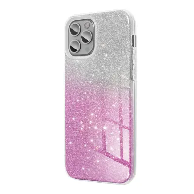 Shining Maska za mobilni telefon Iphone 15 Pro, Providno-roze