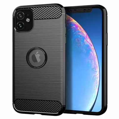 Carbon Maska za mobilni telefon Iphone 11, Crna
