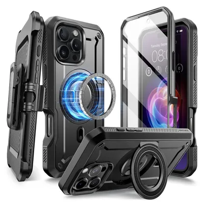 Supcase Magsafe maska za mobilni telefon Iphone 16 Pro Max UB Pro, Crna