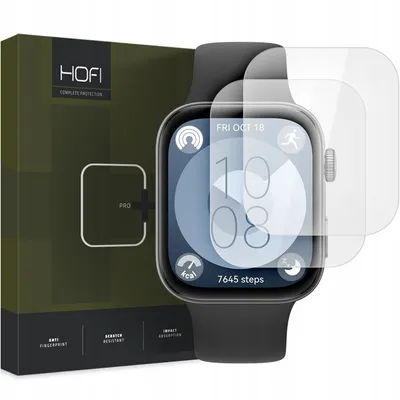 Hofi Zaštitna folija za pametni sat Huawei Watch Fit 3 Hydroflex Pro+, 2 komada, Providno