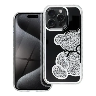 Teddy Bear Maska za mobilni telefon Iphone 16, Srebrna boja