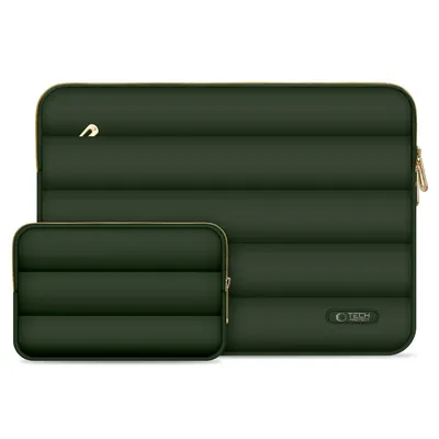 Tech-Protect Torba za Laptop Puffy, 15-16", Tamnozelena