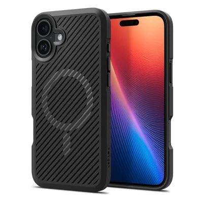 Spigen Magsafe maska za mobilni telefon Iphone 16 Core Armor, Crna