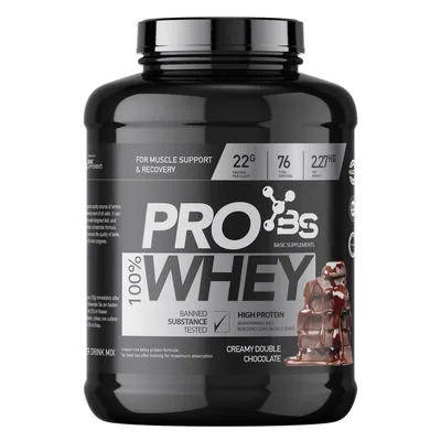 Basic Supplements PRO Whey, 2270 g, Creamy double chocolate