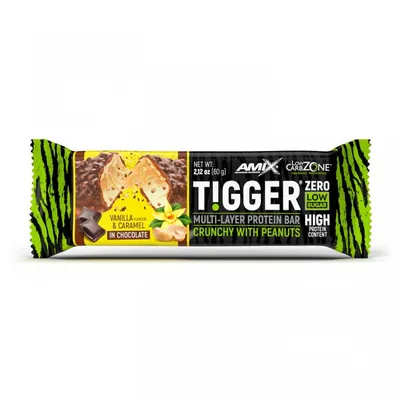 Amix Proteinska čokoladica Tigger Zero, 60 g, Vanilla i karamel