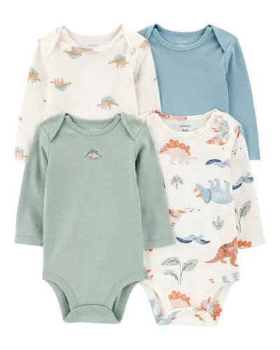 Carters Bodi za bebe 1T397610 K/R, 4 komada