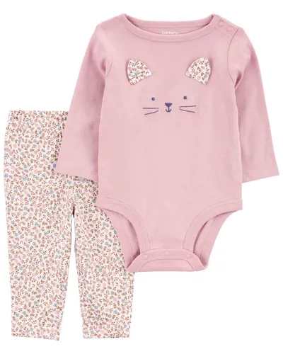 Carters Komplet za bebe, Bodi i Helanke, 1R965810, Rozi