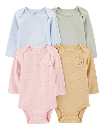 Carters Bodi za bebe 1T397210 K/R, 4 komada