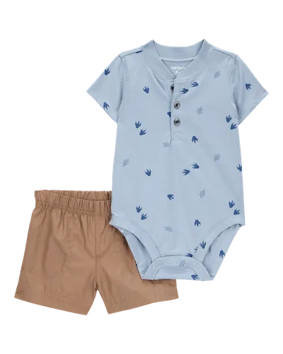 Carters Komplet za bebe bodi i bermude 1S540110