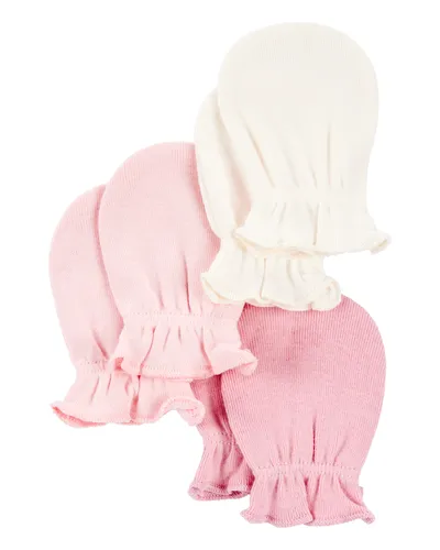 Carters Rukavice za bebe, 1S939110, 3 para, Roze/Bijele