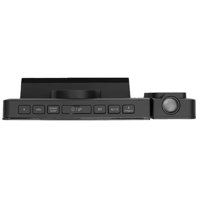 Home Sat sa alarmom i projektorom LTCRP03, LED, FM radio, Crni