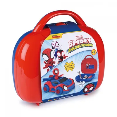 Smoby Kutija za alat Spiderman, Crvena