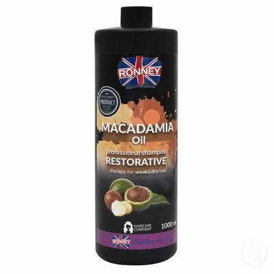 RONNEY Šampon za obnavljanje slabe i suve kose Macadamia Oil 1000ml