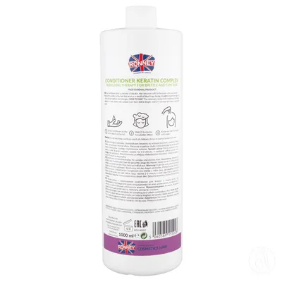 RONNEY Balzam za rekonstrukciju tanke kose Keratin Complex 1000ml
