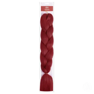 Infinity Vještačka kosa za pletenice, 60cm, Crvena